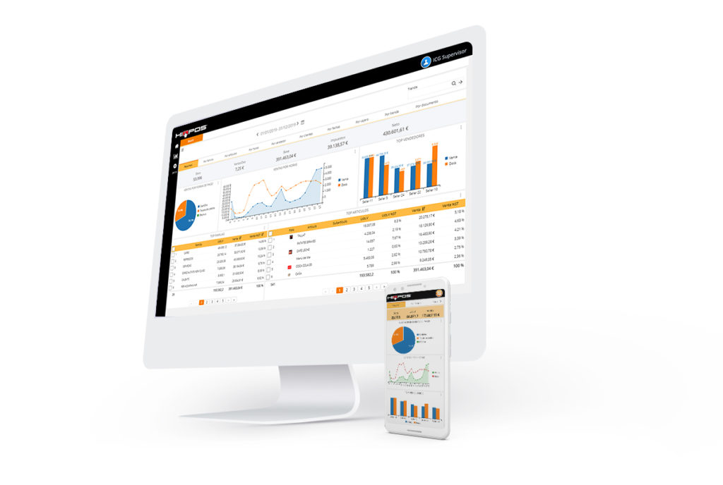 JFC shop & banking equipment HioPOS analyse de ventes