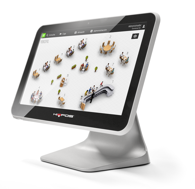 JFC shop & banking equipment HioPOS gestion tables reservation restaurants