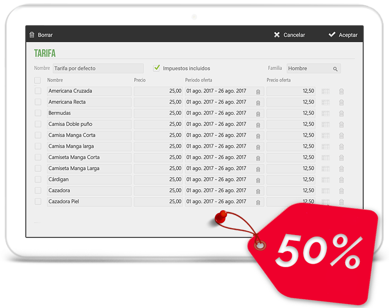 JFC shop & banking equipment HioPOS gestion codes barres stock commerces