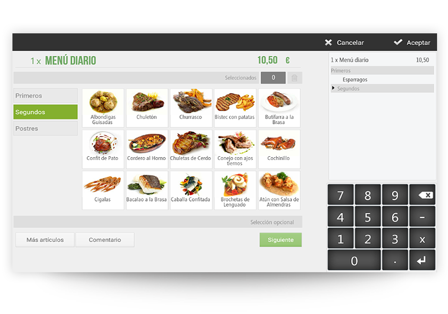 JFC shop & banking equipment HioPOS gestion menus restaurants